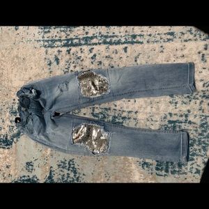 Reverse Sequence Patch Jeans